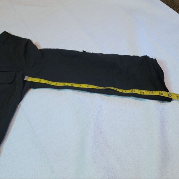 Max Studio Black Roll Tab Sleeve Drawstring Blouson Dress Size Small - Picture 5 of 10